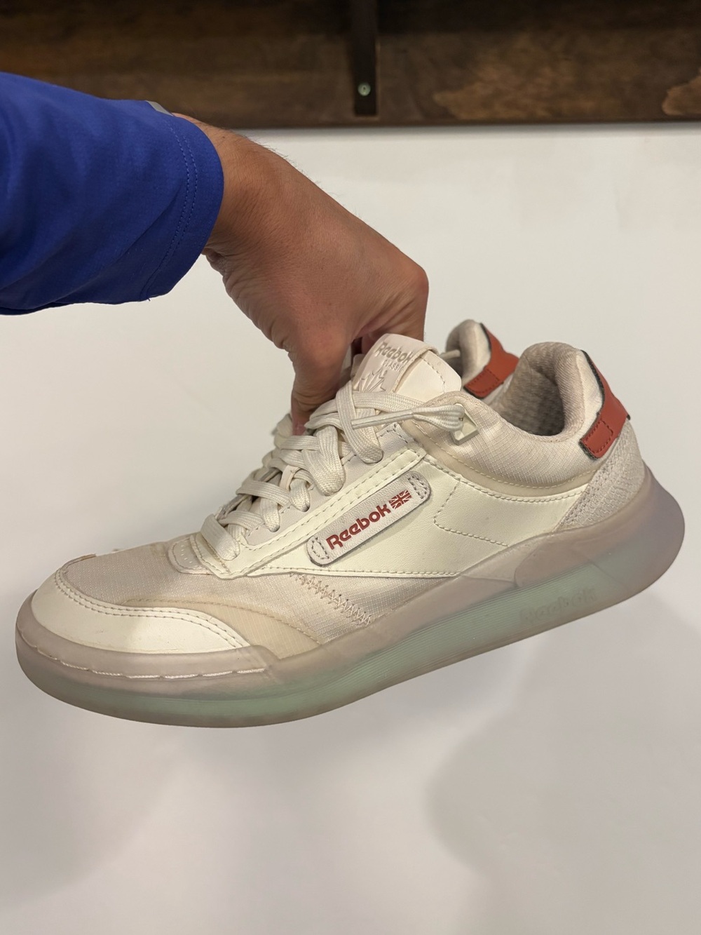 Reebok club C legacy white baked earth mint